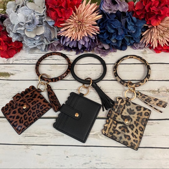 Bags Keyring Bracelet With Wallet Credit Card Holder Poshmark